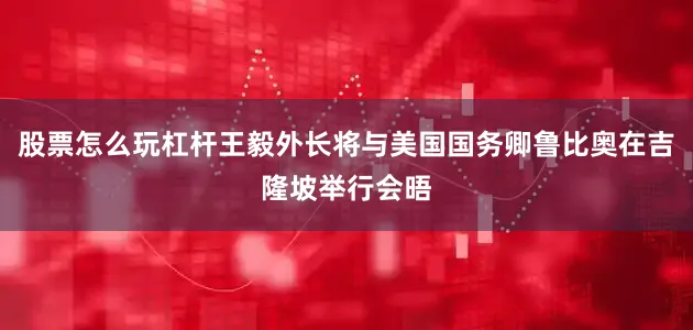 股票怎么玩杠杆王毅外长将与美国国务卿鲁比奥在吉隆坡举行会晤